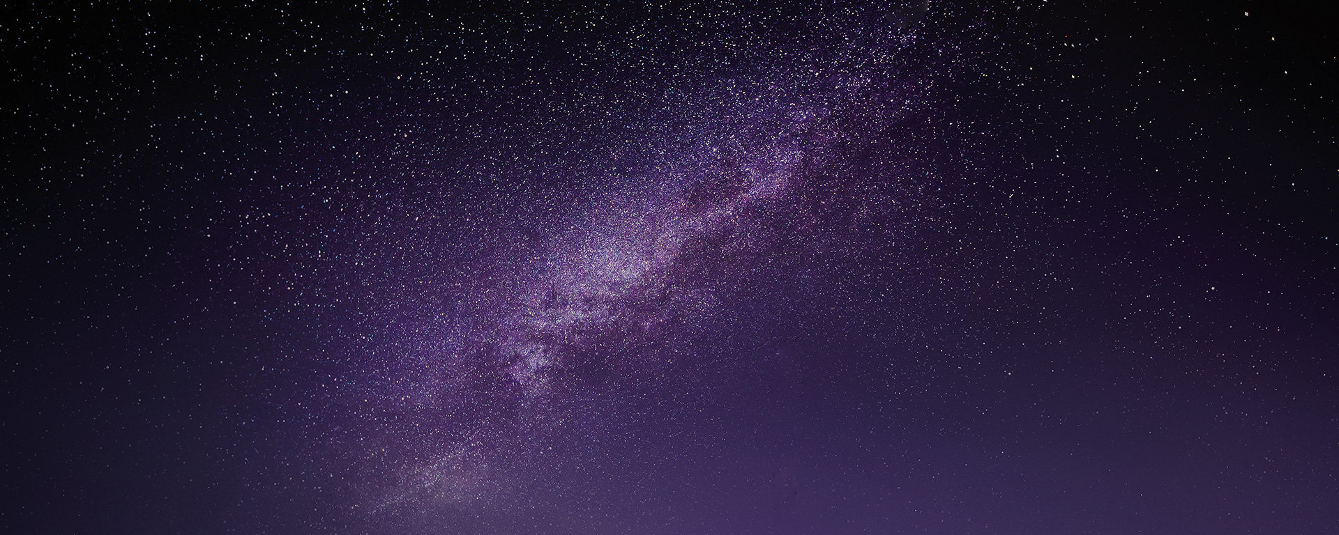A starry night sky.